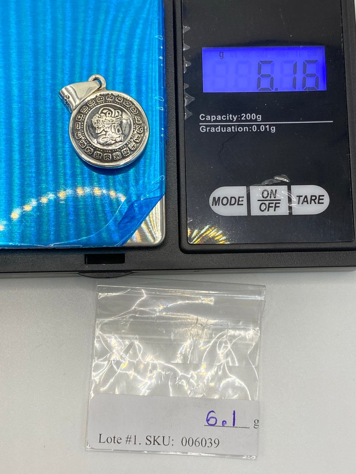 Dije Plata Zodiaco Azteca — Taxco 925 · 3 cm — foto 6
