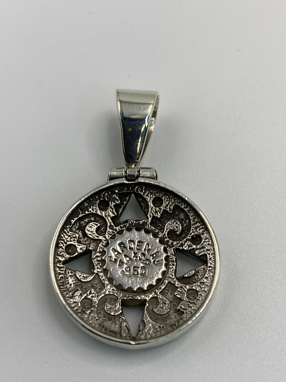 Dije Plata 950 Ópalo de Fuego — Calendario Prehispánico — foto 5