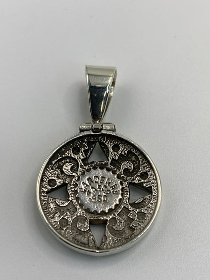Dije Plata 950 Ópalo de Fuego — Calendario Prehispánico — foto 5