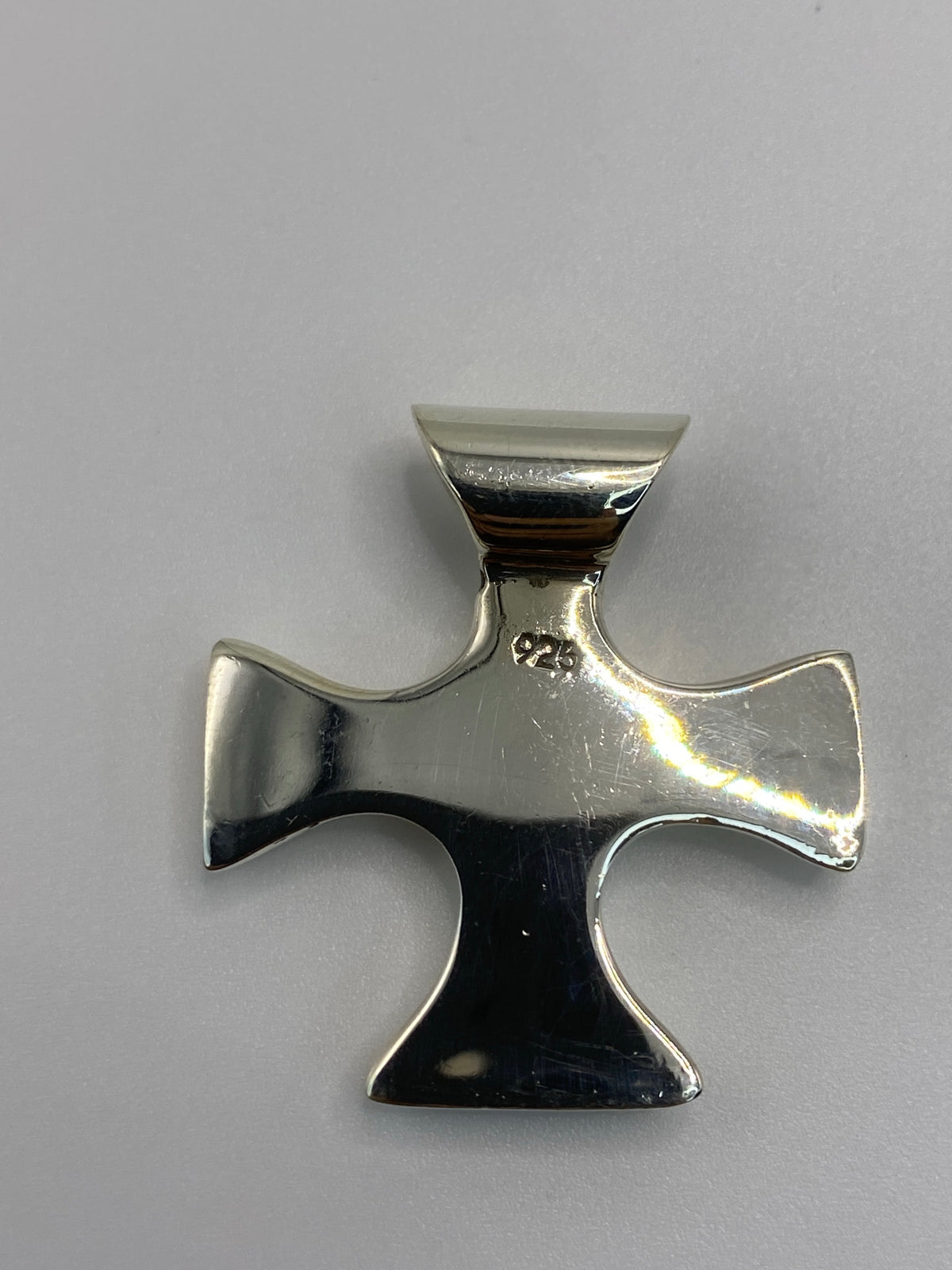 Dije Cruz de Plata Cartoneado — Taxco 925 — foto 5