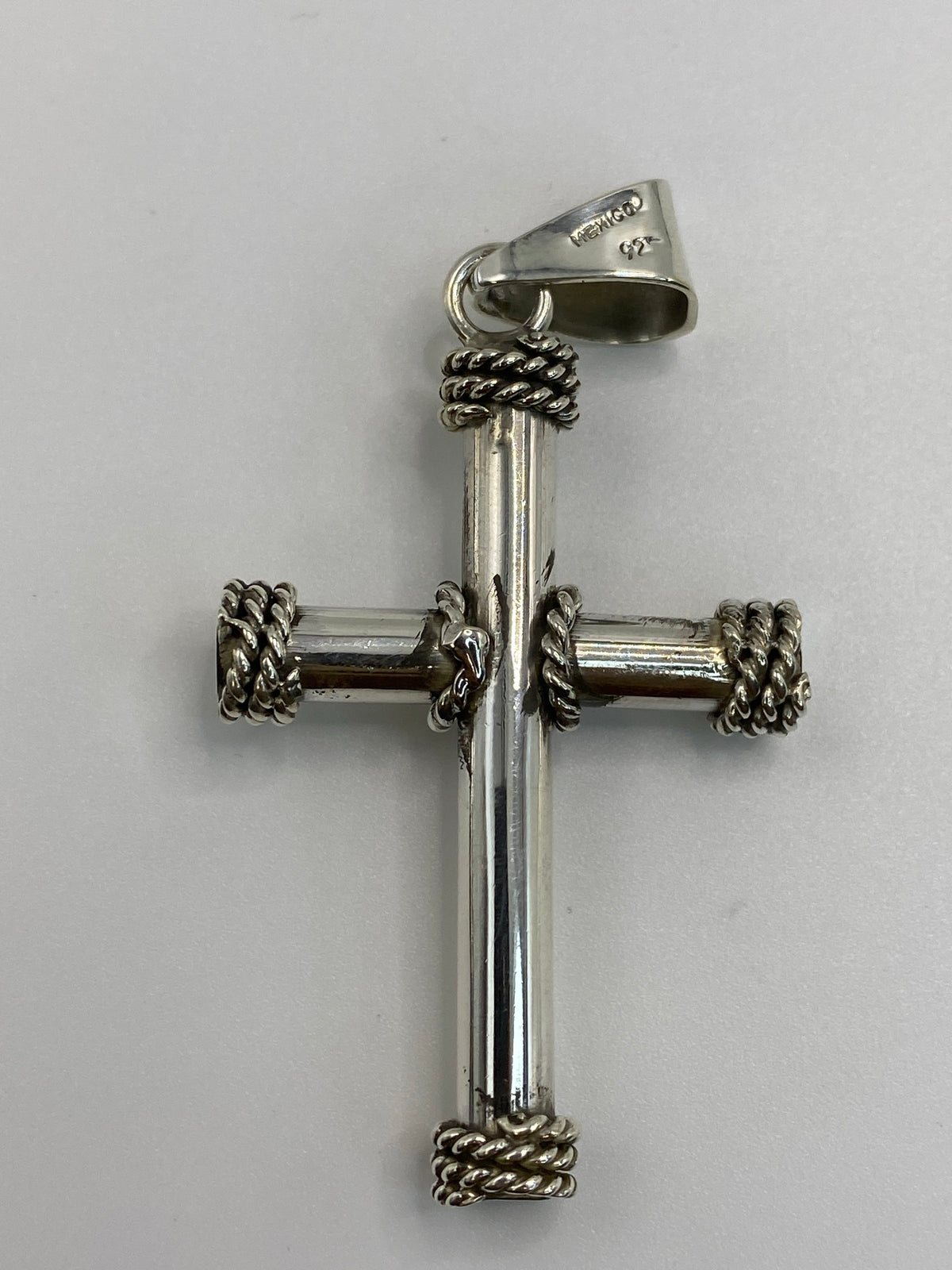 Dije Cruz de Plata 925 — Diseño Clásico Taxco — foto 5