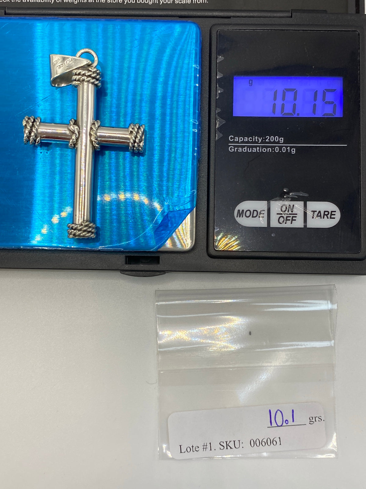 Dije Cruz de Plata 925 Taxco — 6 cm — foto 6