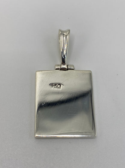 Dije de Plata Ópalo de Fuego Geométrico — Taxco 950 — foto 5