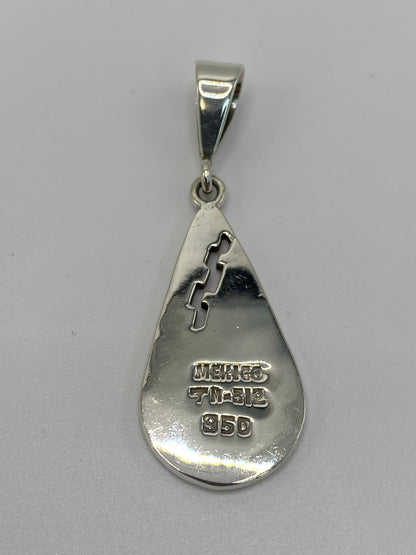 Dije Plata Calendario Azteca con Ópalo de Fuego — Taxco 950 — foto 5