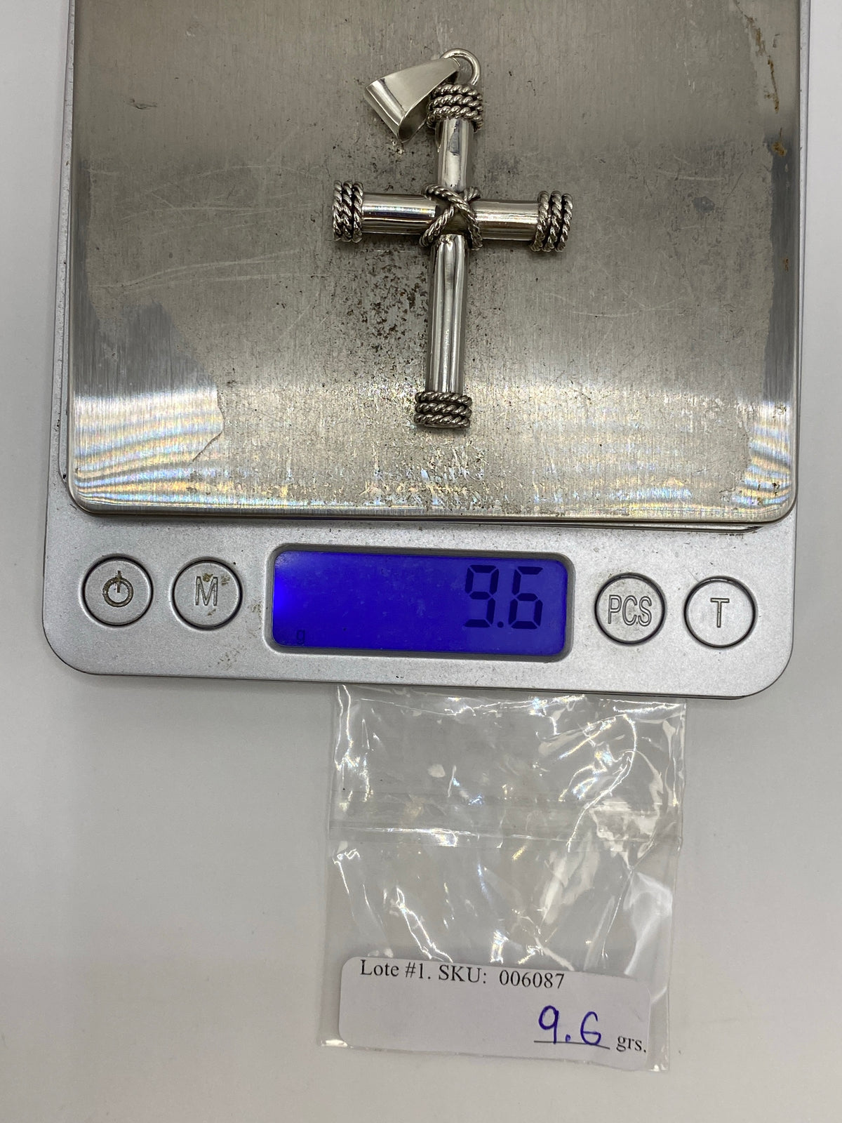 Dije Cruz de Plata 925 Taxco — Combinada — foto 6