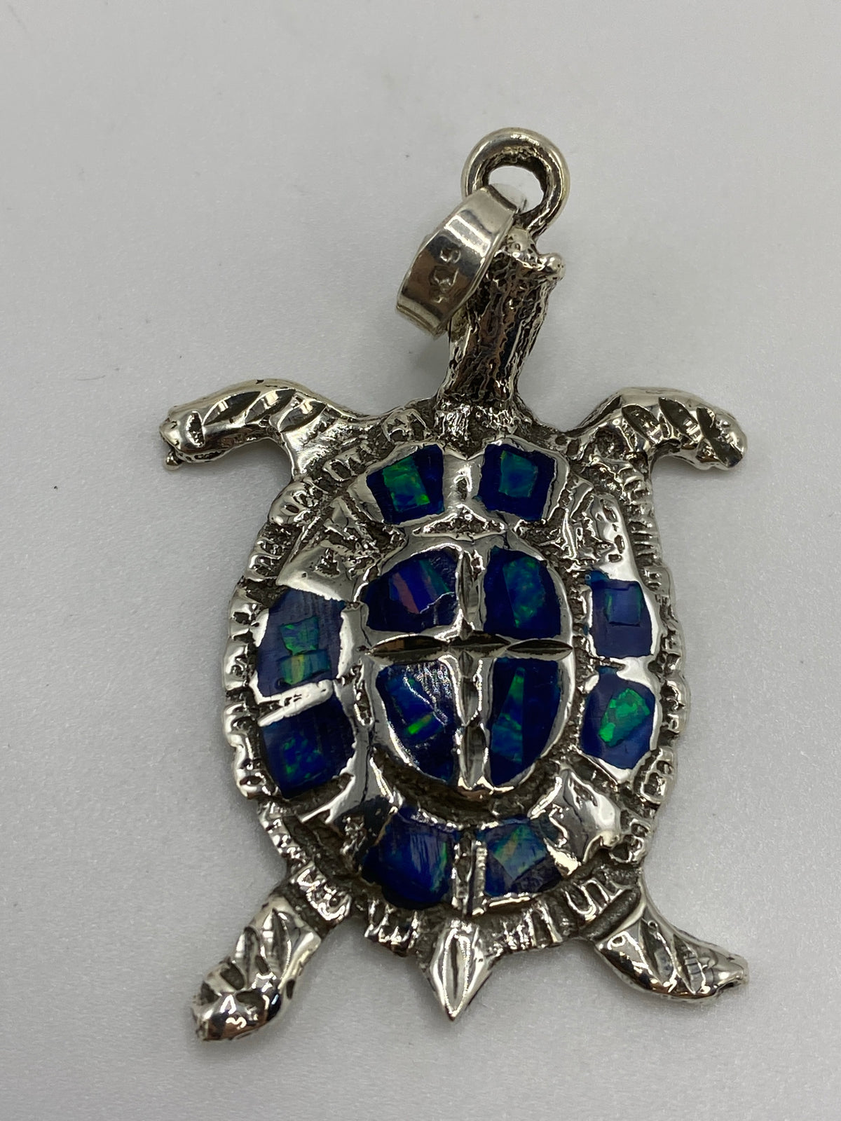 Dije Tortuga de Plata con Ópalo de Fuego — Taxco 925 — foto 5