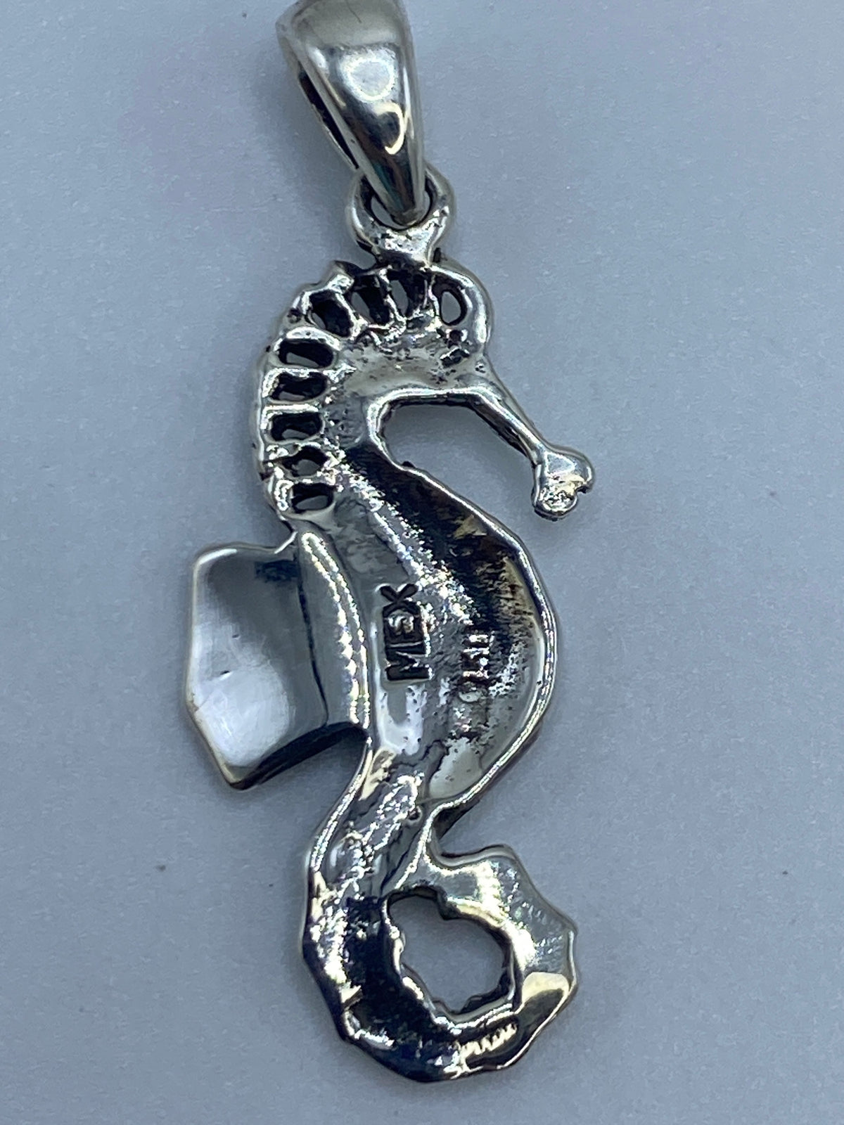 Dije Caballito de Mar Plata 950 con Ópalo de Fuego — foto 5