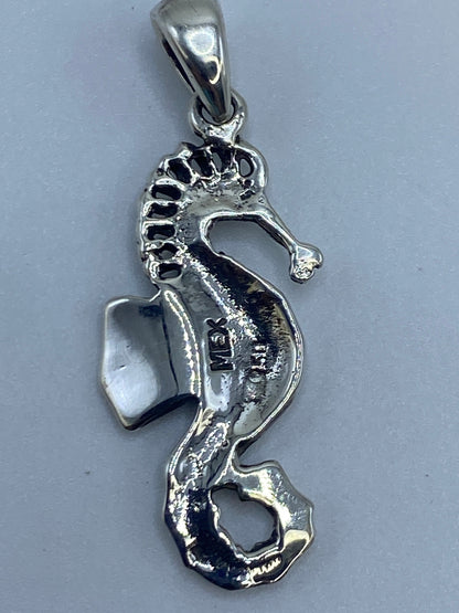 Dije Caballito de Mar Plata 950 con Ópalo de Fuego — foto 5