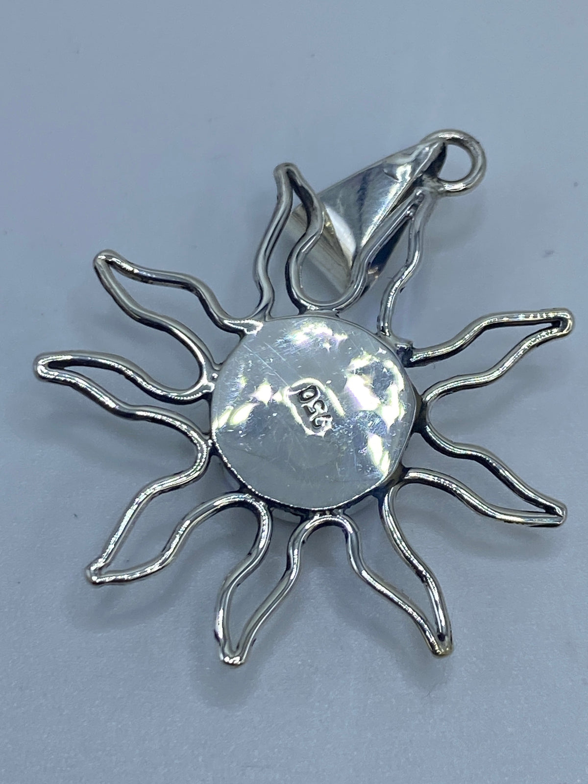 Dije Sol de Plata Ópalo de Fuego — Taxco 950 — foto 5