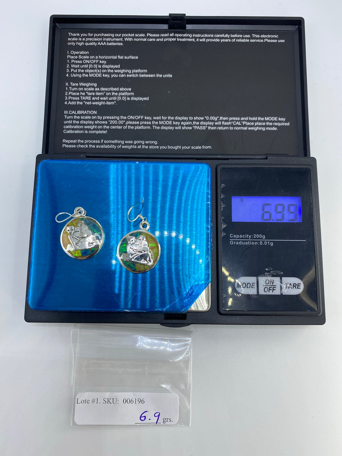 Aretes de Plata Ópalo de Fuego — Taxco 950 — foto 6