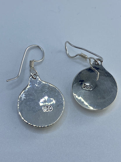 Aretes Plata con Ópalo de Fuego Azul — Taxco 925 — foto 5