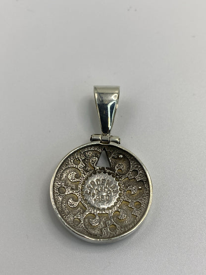 Dije Piedra del Sol con Ópalo de Fuego — Plata 950 Taxco — foto 5