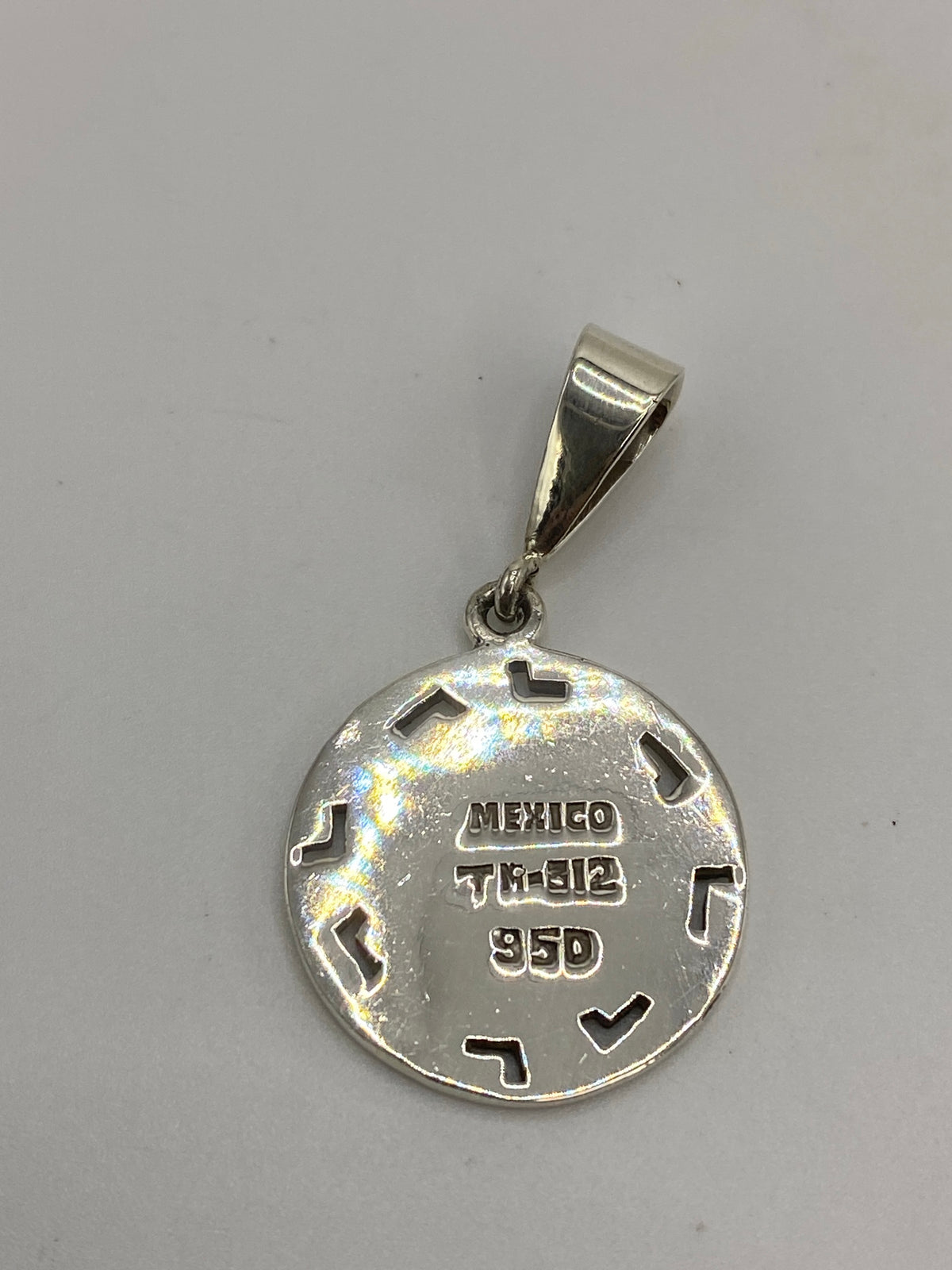 Dije Plata Calendario Azteca con Opalo de Fuego — Taxco 950 — foto 5