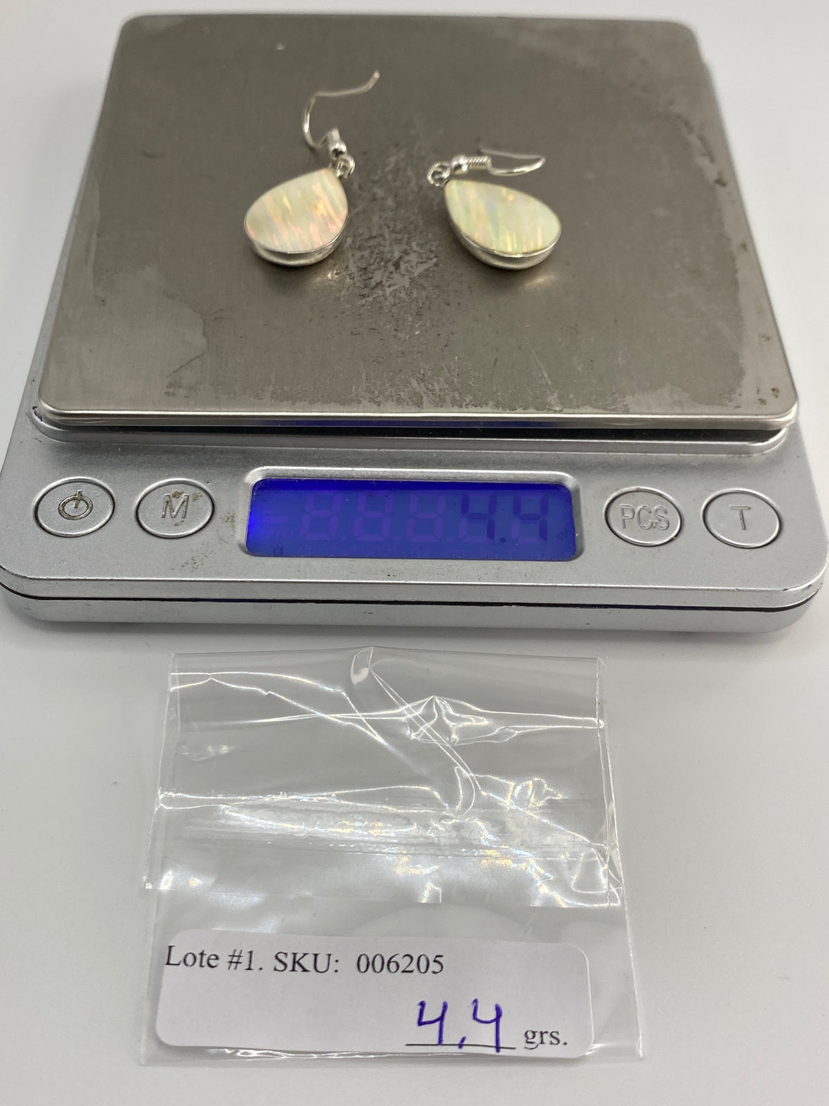 Aretes de Plata con Ópalo de Fuego — Taxco 925 — foto 6