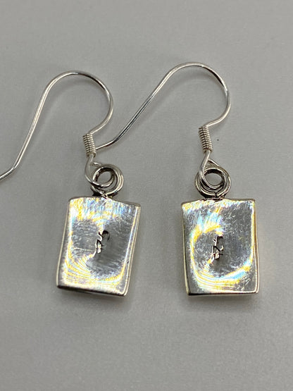 Aretes de Plata Ópalo de Fuego — Taxco 925 — foto 5