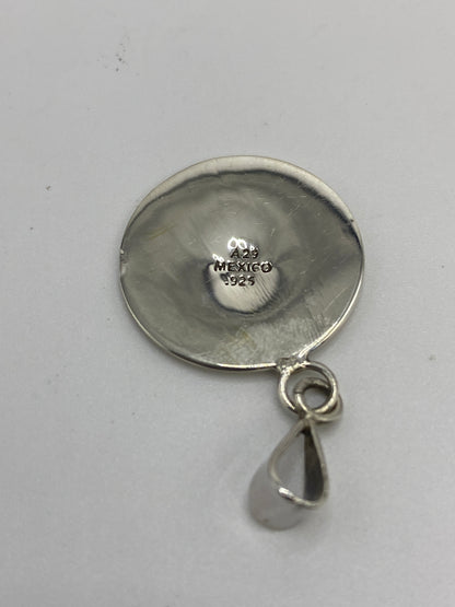 Dije Plata Pirámide Prehispánica Ópalo de Fuego — foto 5