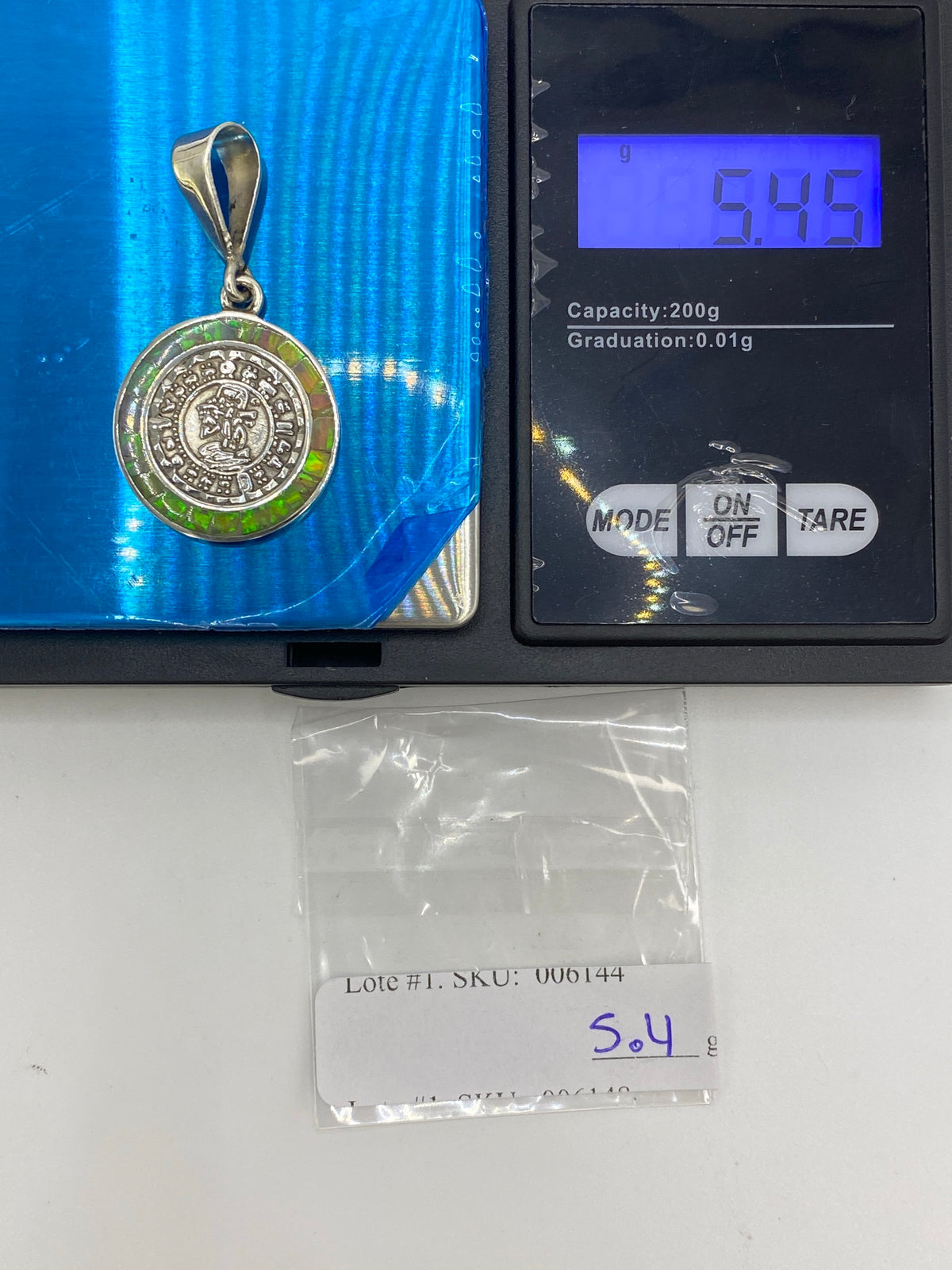 Dije Plata Calendario Azteca Ópalo de Fuego — Taxco — foto 6