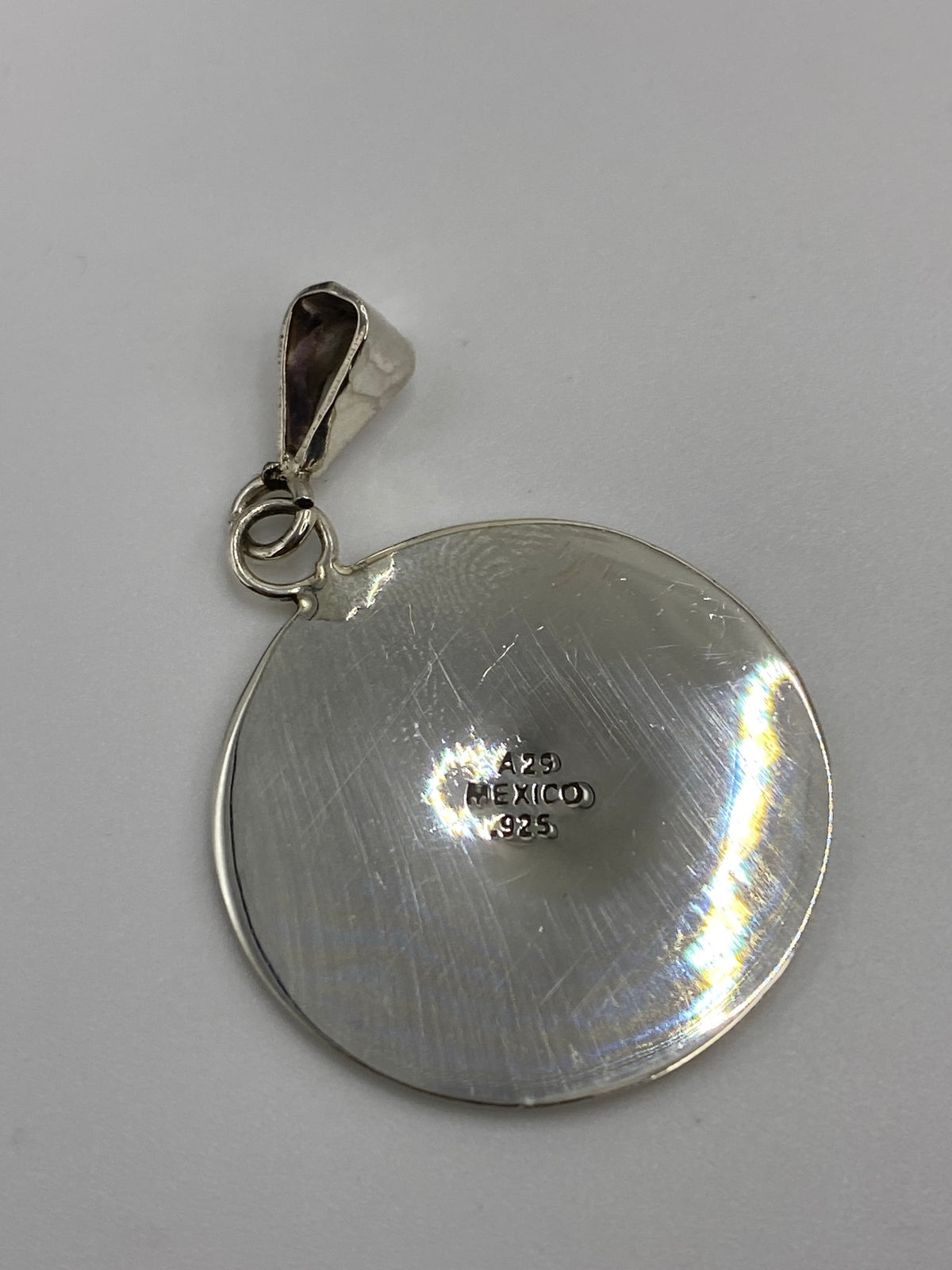 Dije Plata Ópalo de Fuego Símbolos Prehispánicos — foto 5
