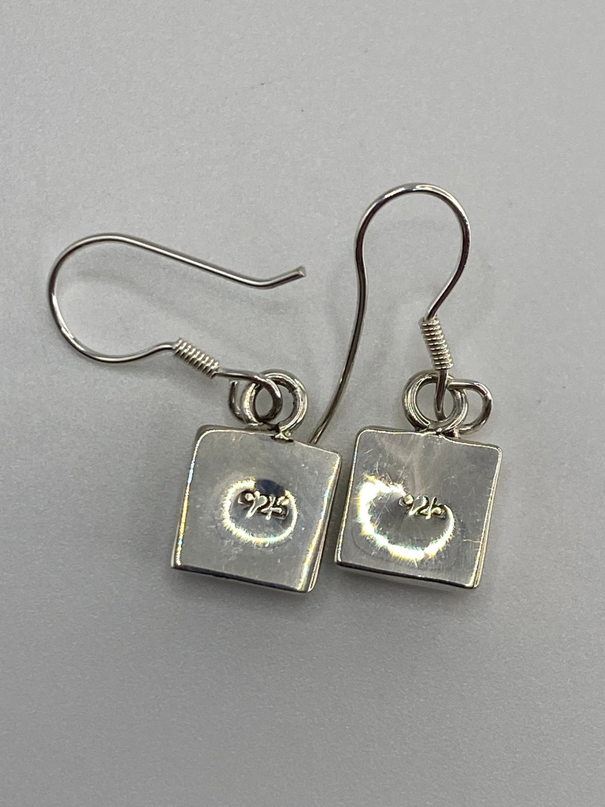 Aretes Plata 925 con Ópalo de Fuego Verde — foto 5