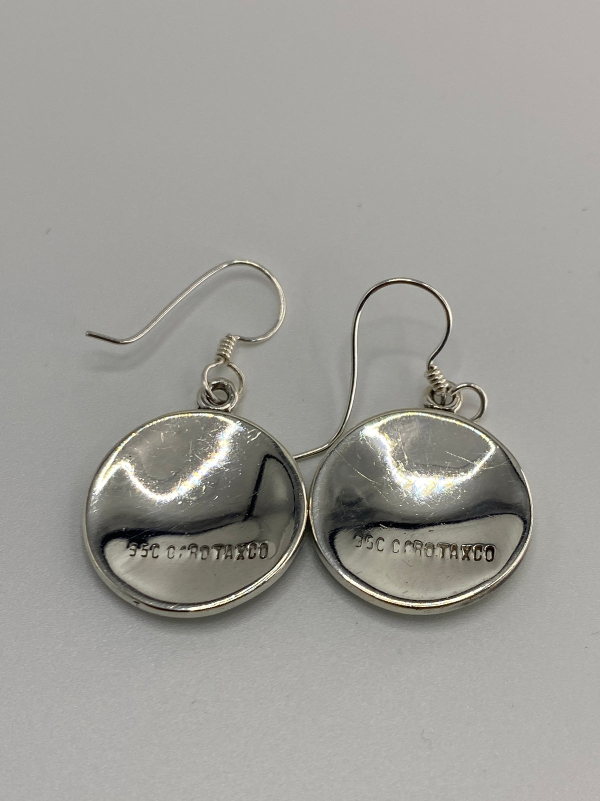 Aretes Plata Calendario Azteca con Ópalo de Fuego — 950 — foto 5