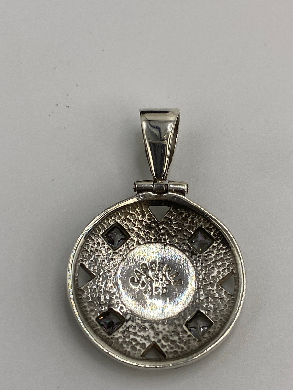 Dije Piedra del Sol Ópal de Fuego Rojo — Plata 950 Taxco — foto 5