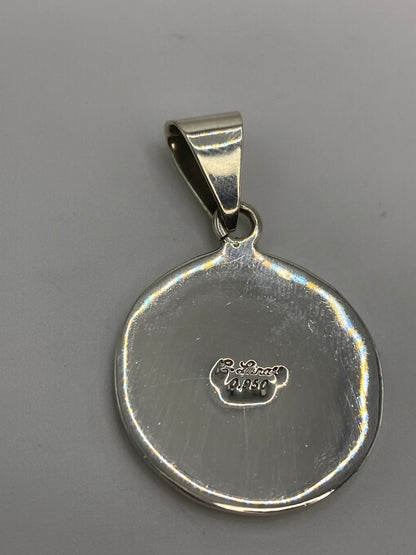 Dije Piedra del Sol Ópalo de Fuego — Plata 950 Taxco — foto 5