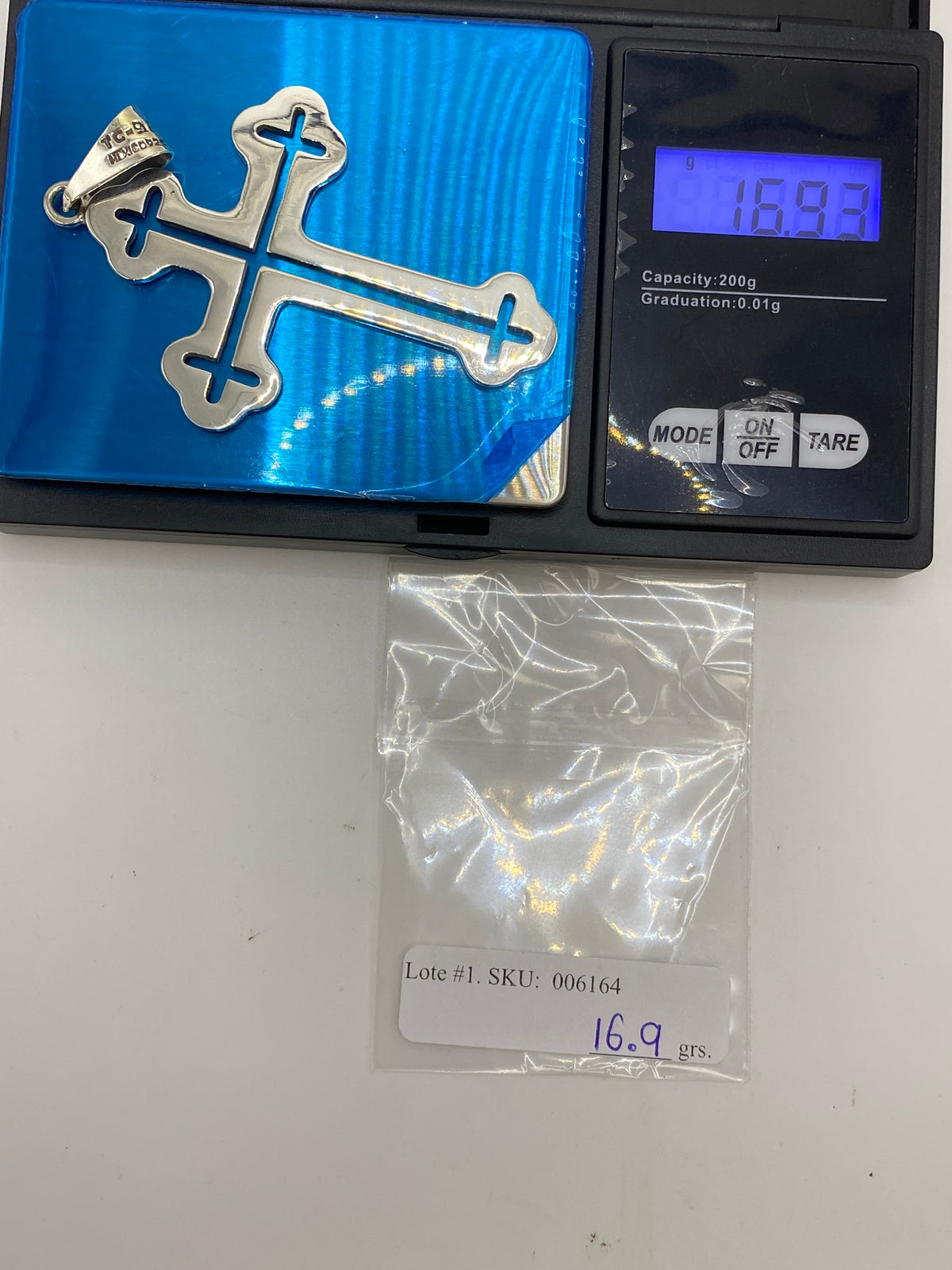 Dije Cruz de Plata Taxco 925 — Hombre — foto 6