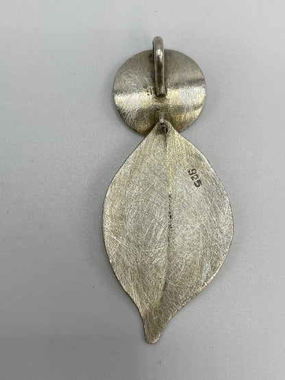 Dije Plata Hoja y Círculo — Taxco 925 sin Cadena — foto 5