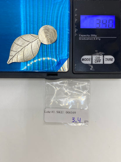 Dije Plata Hoja y Círculo — Taxco 925 sin Cadena — foto 6