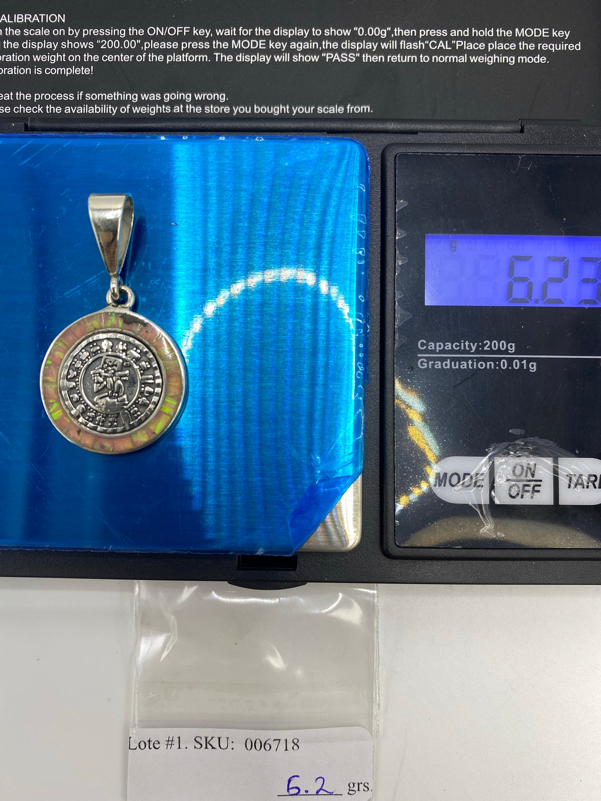 Dije Prehispánico Plata 950 — Calendario Azteca Taxco — foto 6
