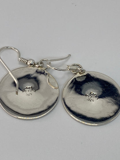 Aretes de Plata Ópalo de Fuego — Diseño Azteca Taxco — foto 5