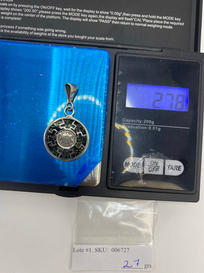 Dije Plata Prehispánico Ópalo de Fuego — Taxco 925 — foto 6