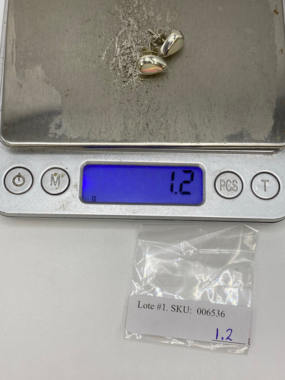 Aretes Plata Ópalo de Fuego — Taxco 925 — foto 6