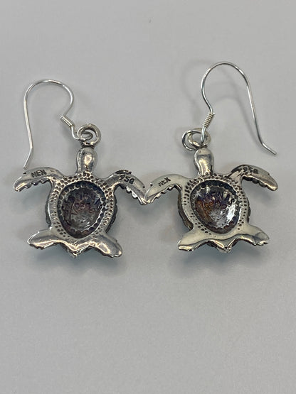 Aretes Plata 950 Ópalo de Fuego Azul — Taxco — foto 5
