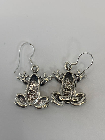 Aretes de Plata Sapo con Ópalo de Fuego — Taxco 950 — foto 5