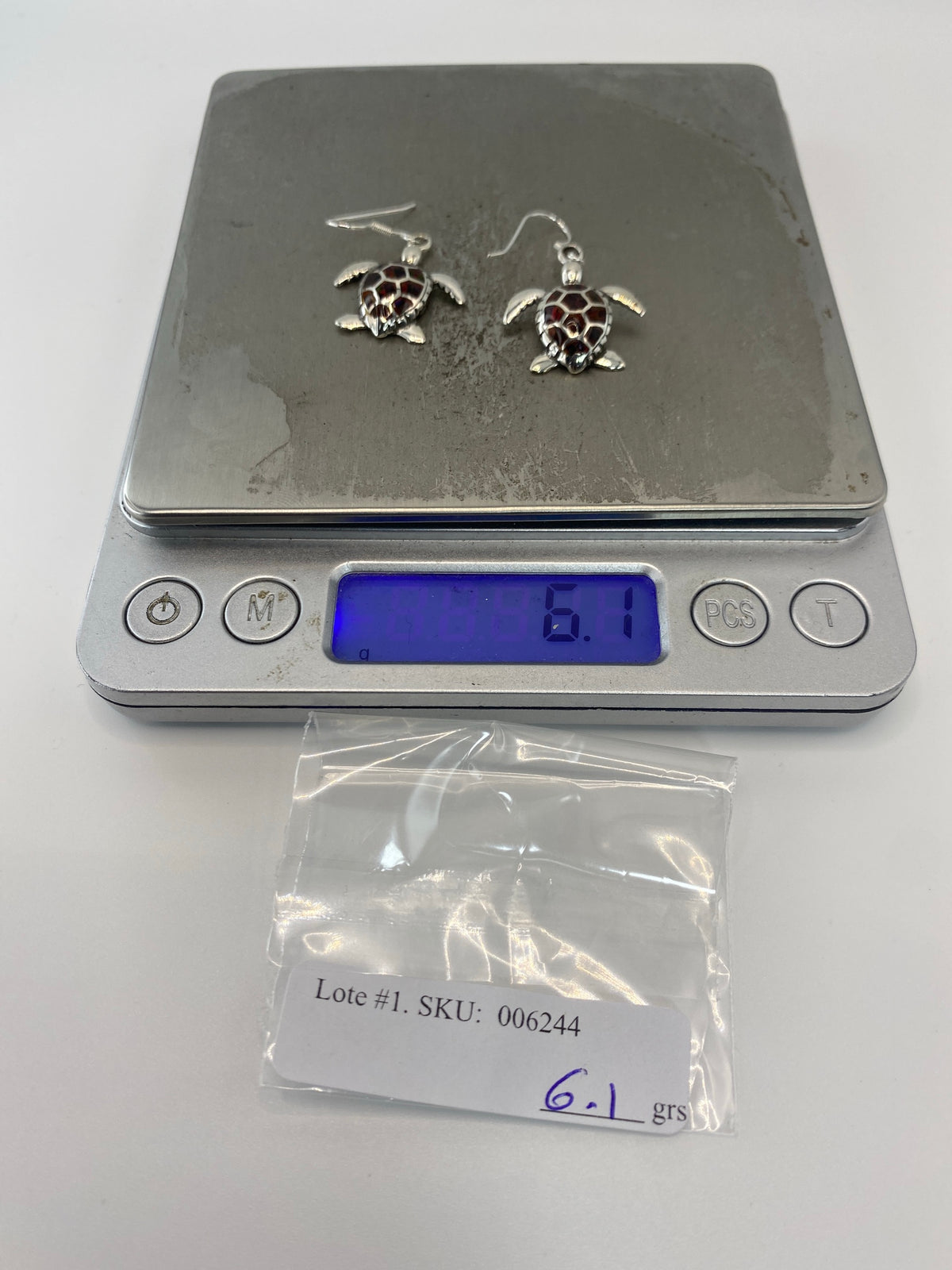 Aretes de Plata con Ópalo de Fuego Rojo — Taxco 950 — foto 6