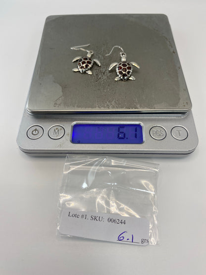 Aretes de Plata con Ópalo de Fuego Rojo — Taxco 950 — foto 6