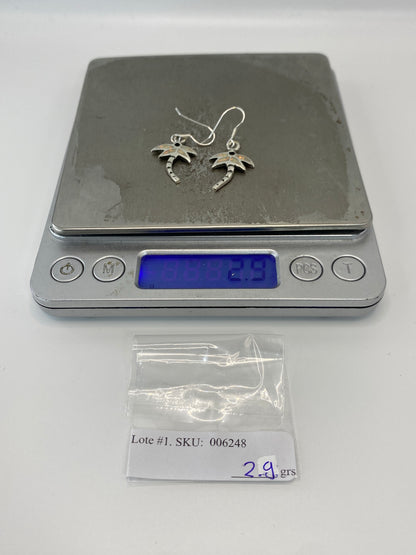 Aretes de Plata con Ópalo de Fuego — Taxco 950 — foto 6
