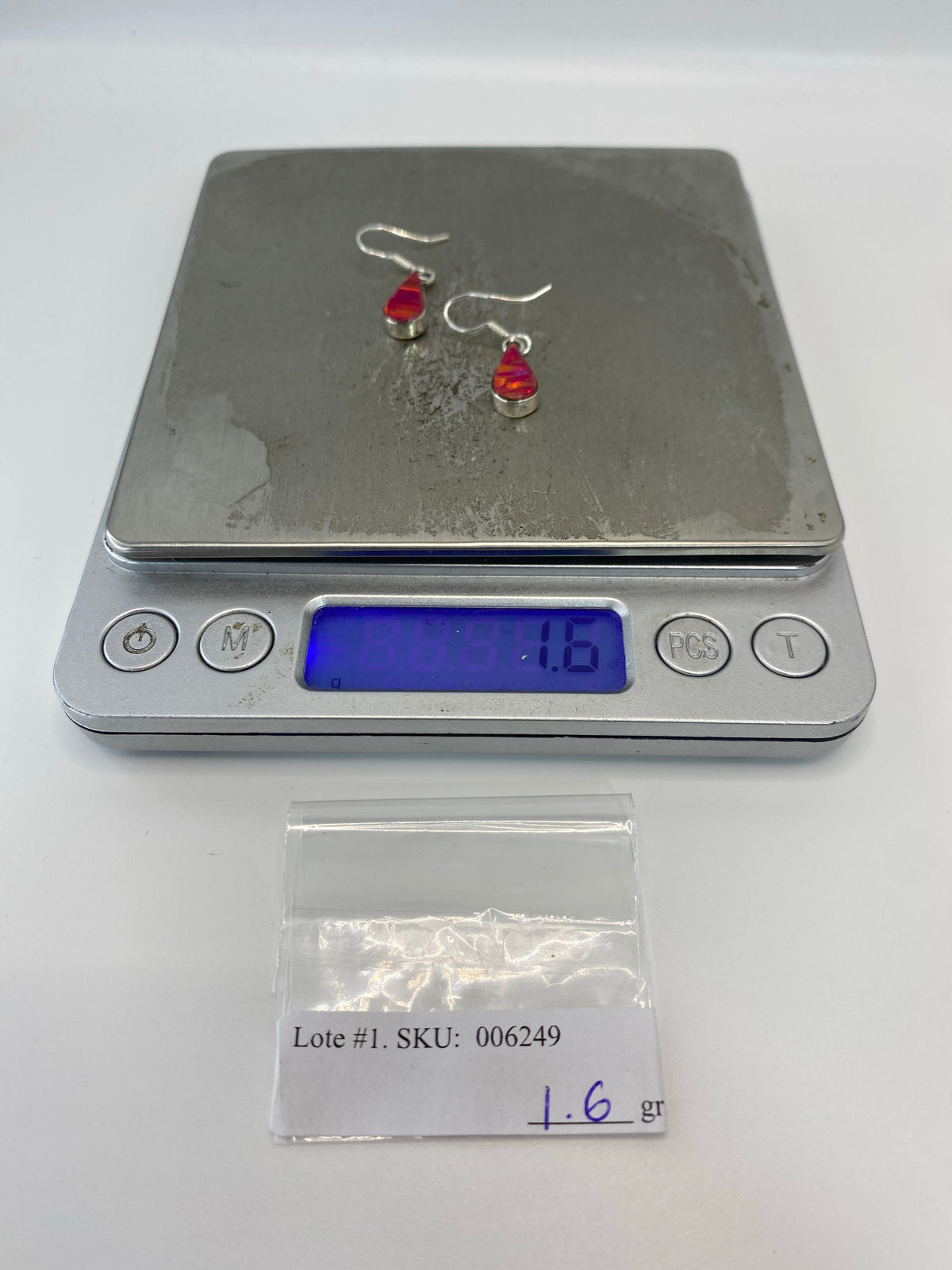 Aretes de Plata Ópalo de Fuego — Taxco 950 — foto 6