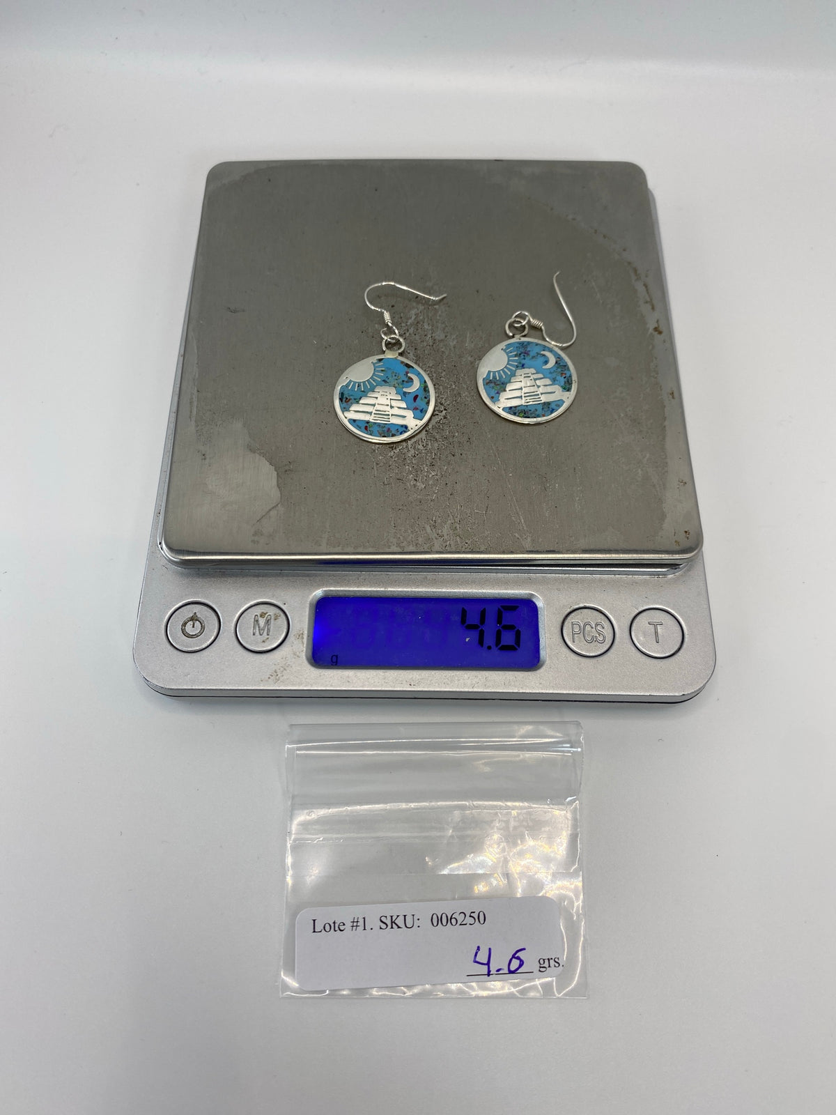 Aretes Plata Ópalo de Fuego Multicolor — Taxco 925 — foto 6