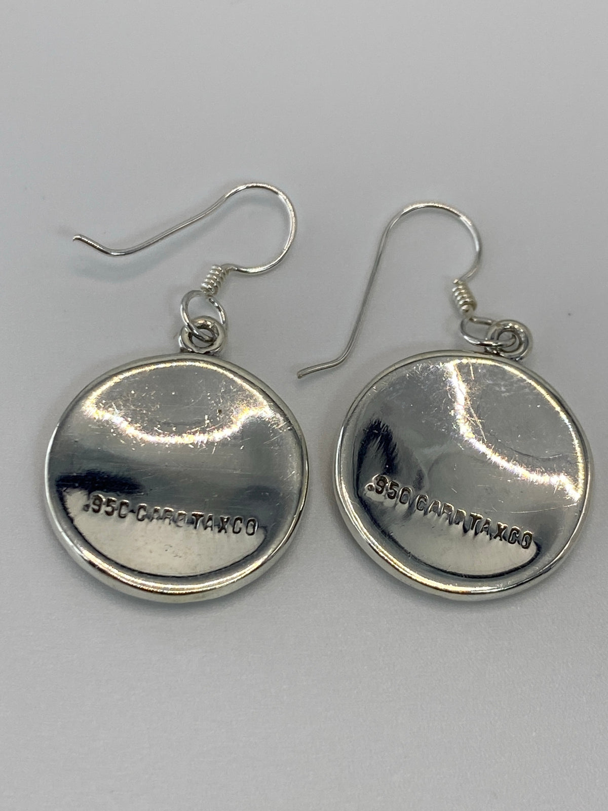 Aretes Plata Ópalo de Fuego Prehispánico — Taxco 950 — foto 5