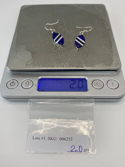 Aretes de Plata 950 con Ópalo de Fuego — Taxco — foto 6