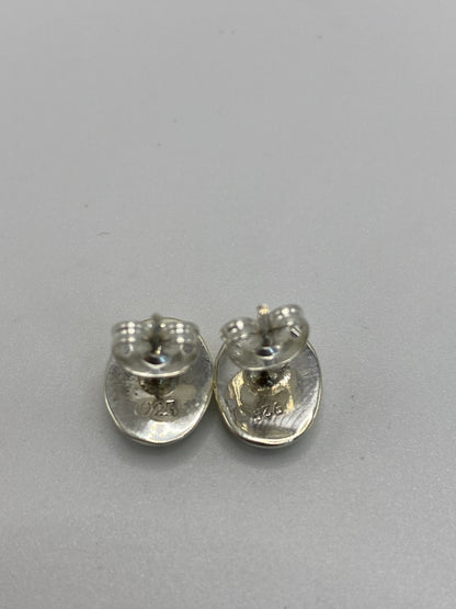 Aretes Plata Ópalo de Fuego Verde — Taxco 925 — foto 5