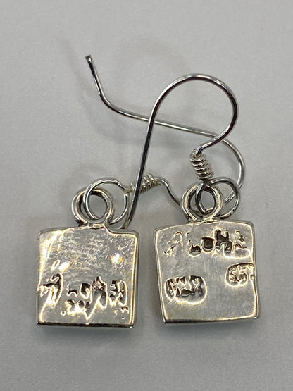 Aretes Plata Ópalo de Fuego Naranja — Taxco 925 — foto 5