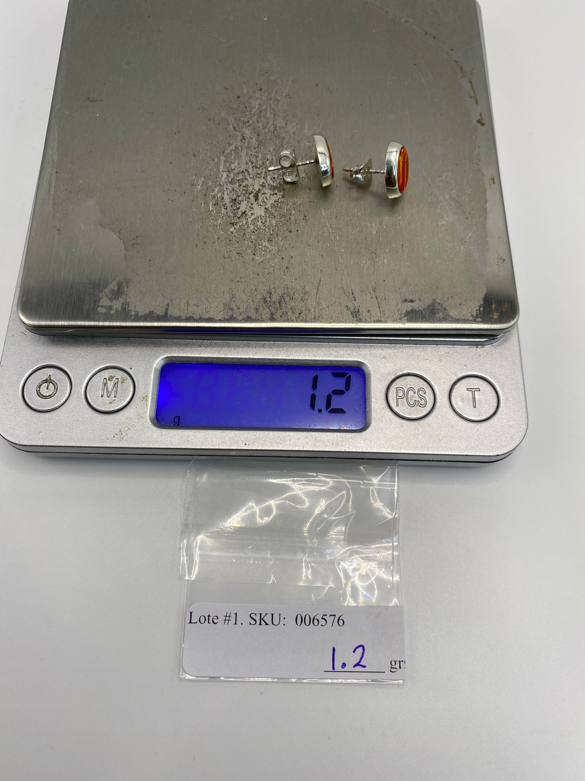 Aretes de Plata con Ópalo de Fuego — Taxco 925 — foto 6