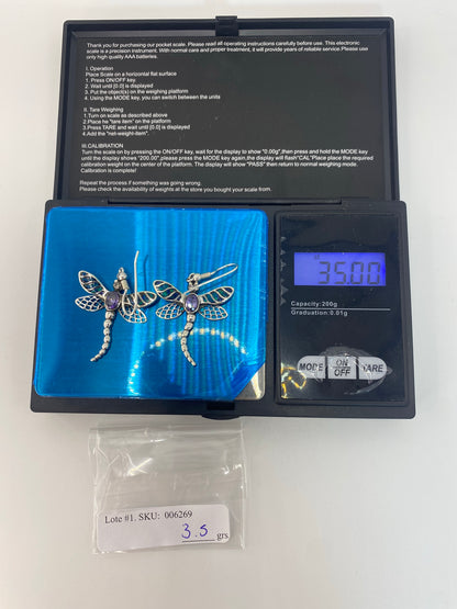Aretes de Plata Ópalo de Fuego Azul — Taxco 950 — foto 6