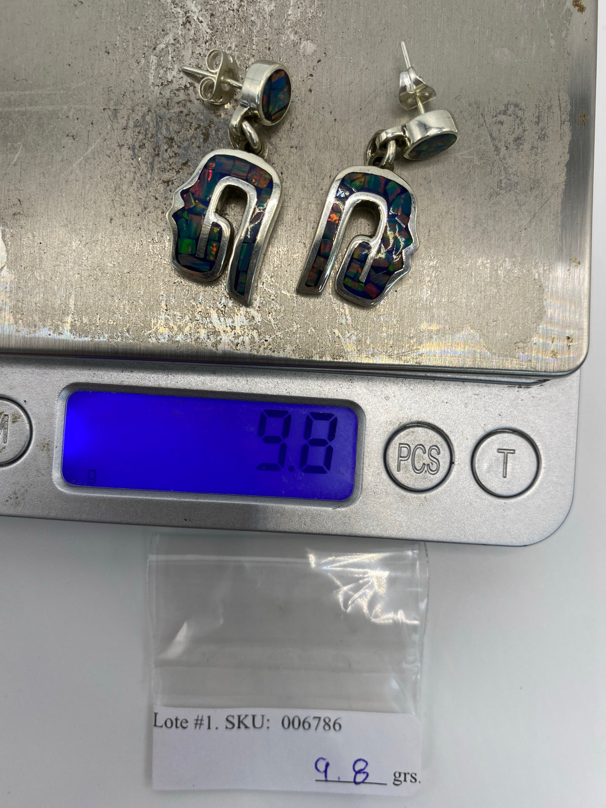 Aretes de Plata Ópalo de Fuego — Taxco 950 — foto 6