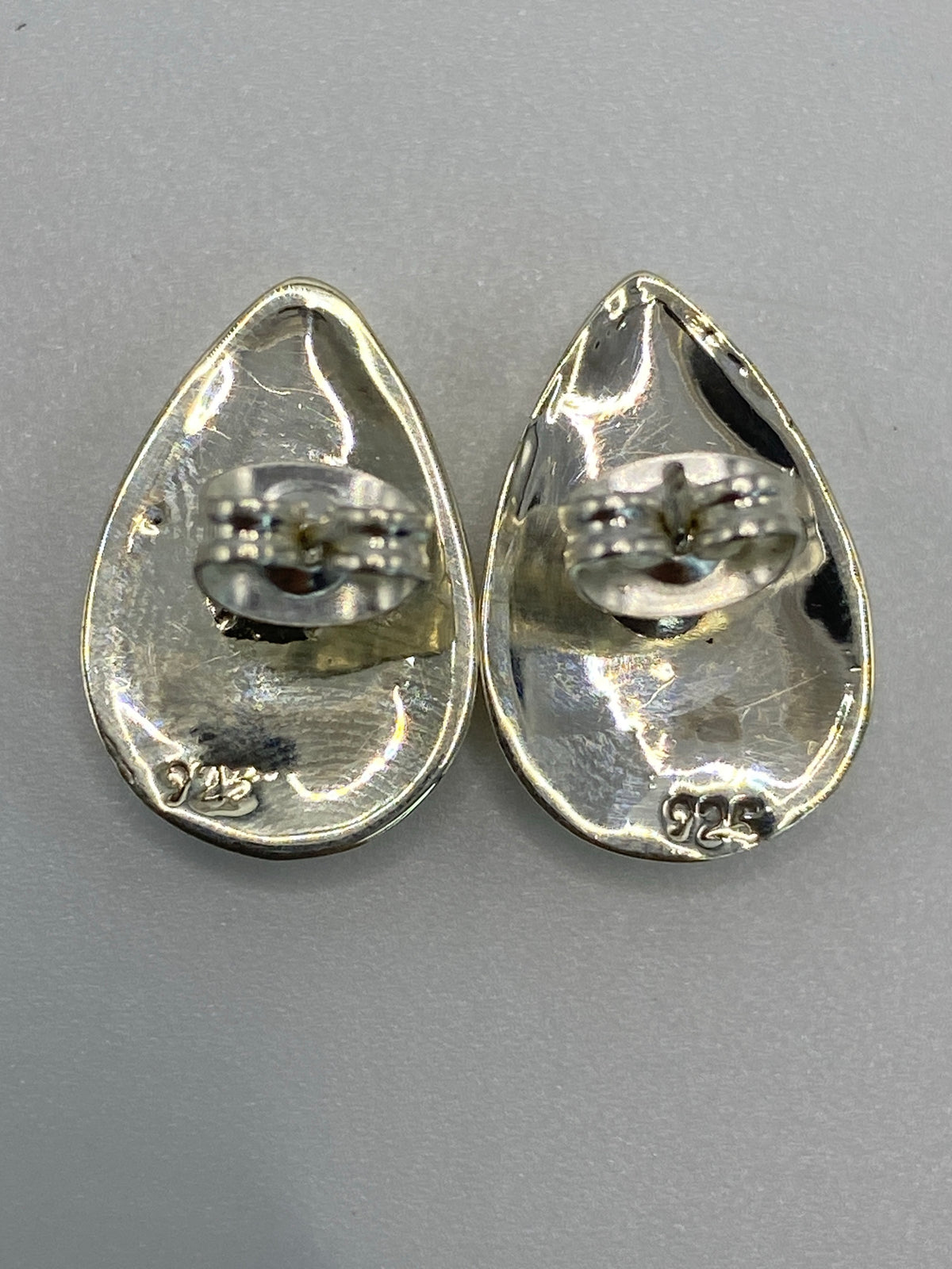 Aretes Plata 925 con Piedra Multicolor — Taxco — foto 5