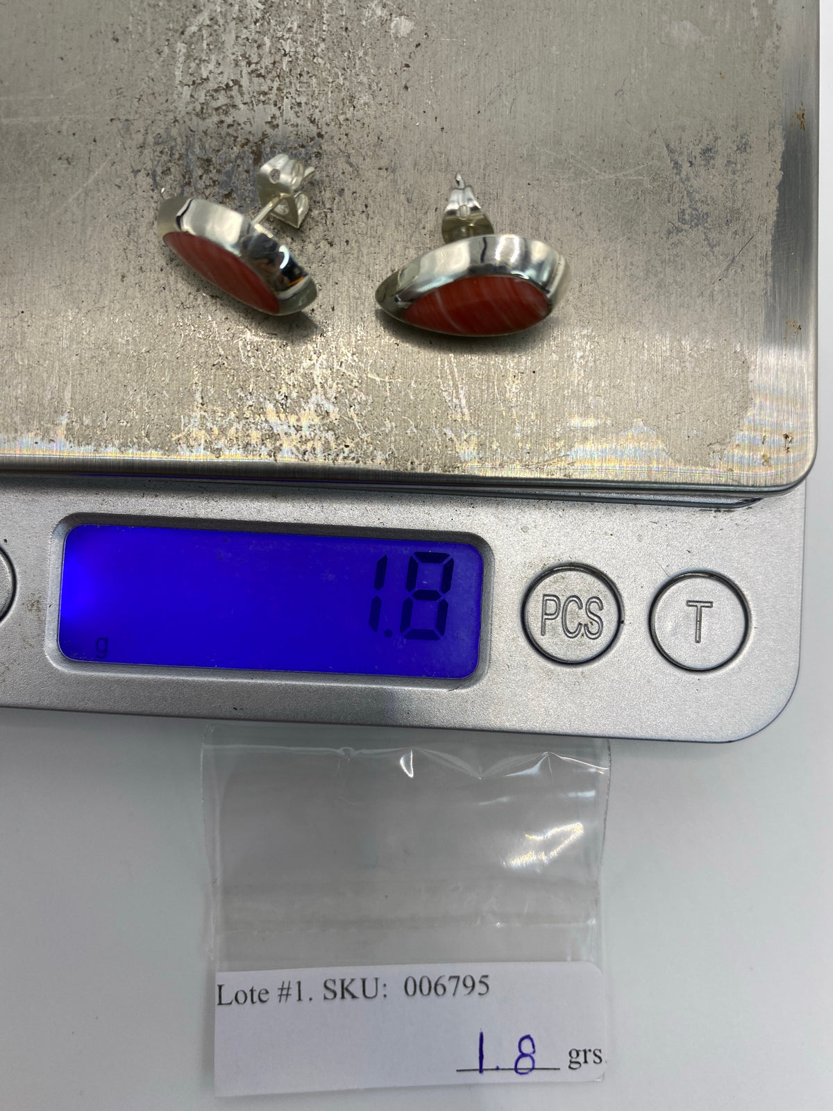 Aretes Plata 925 con Piedra Multicolor — Taxco — foto 6