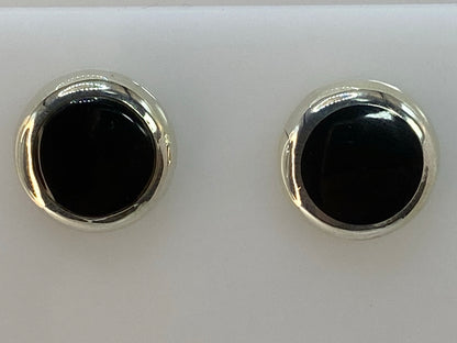 Aretes negros en plata de Taxco, lado del cierre